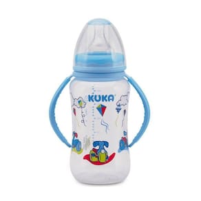 Kuka 1571 Mamadeira Natural Big Alça Azul 330Ml
