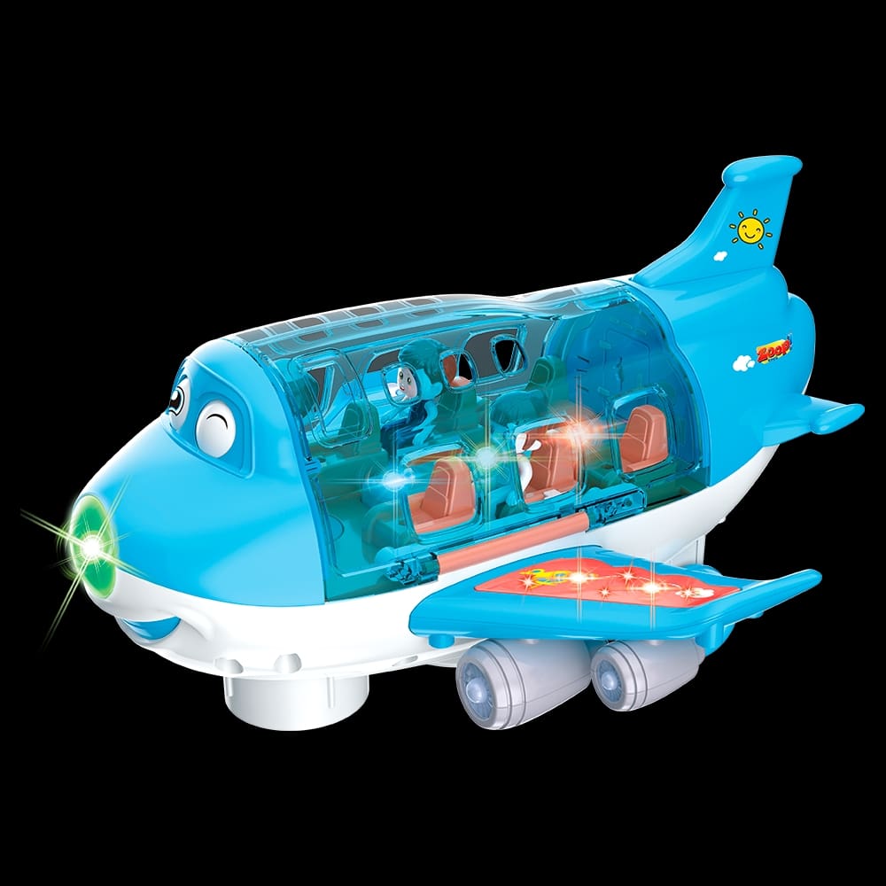 Coleção Bate Volta Avião Azul Zoop Toys
