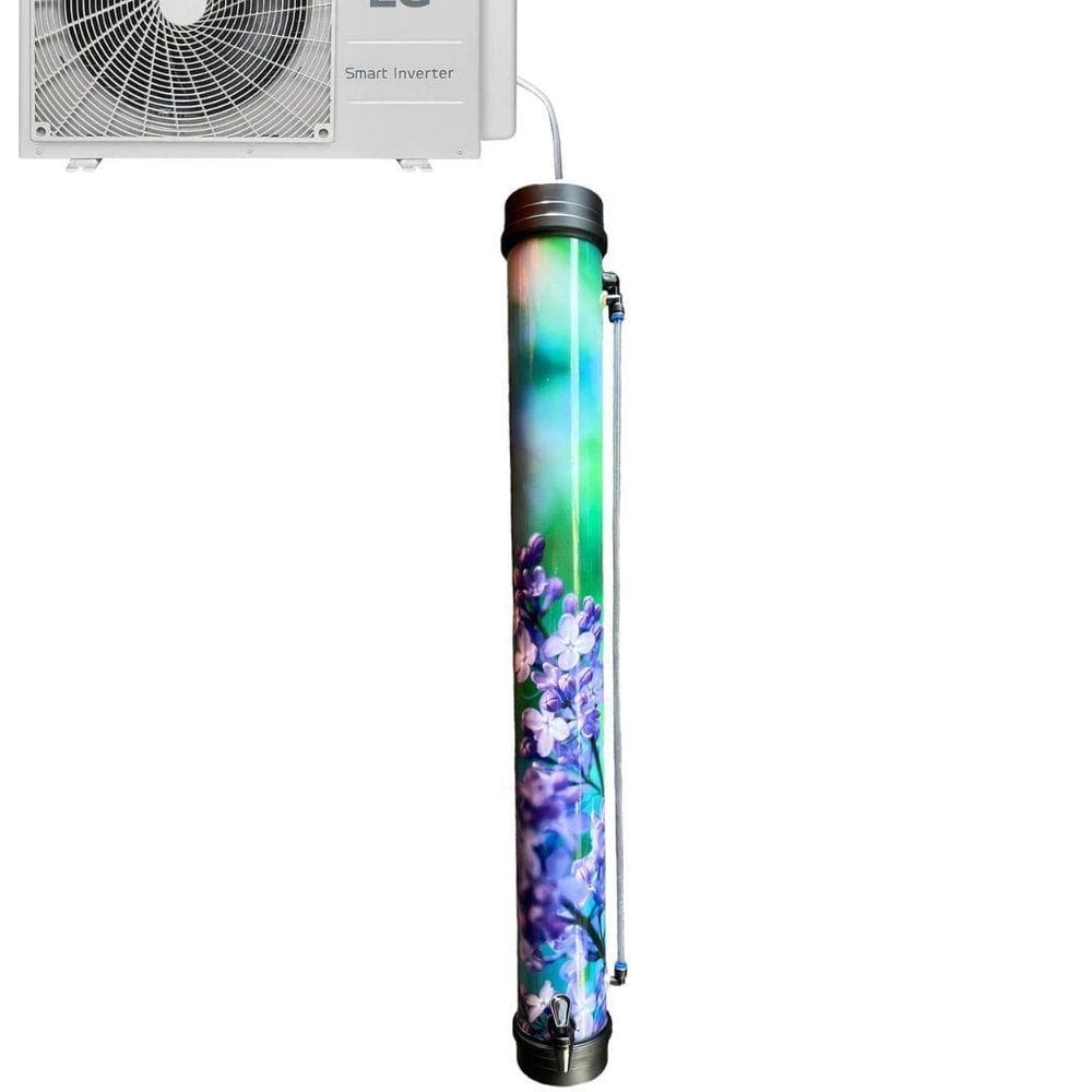 Coletor Água P Ar Condicionado Drenoeco 8L Cor Flores Lilás