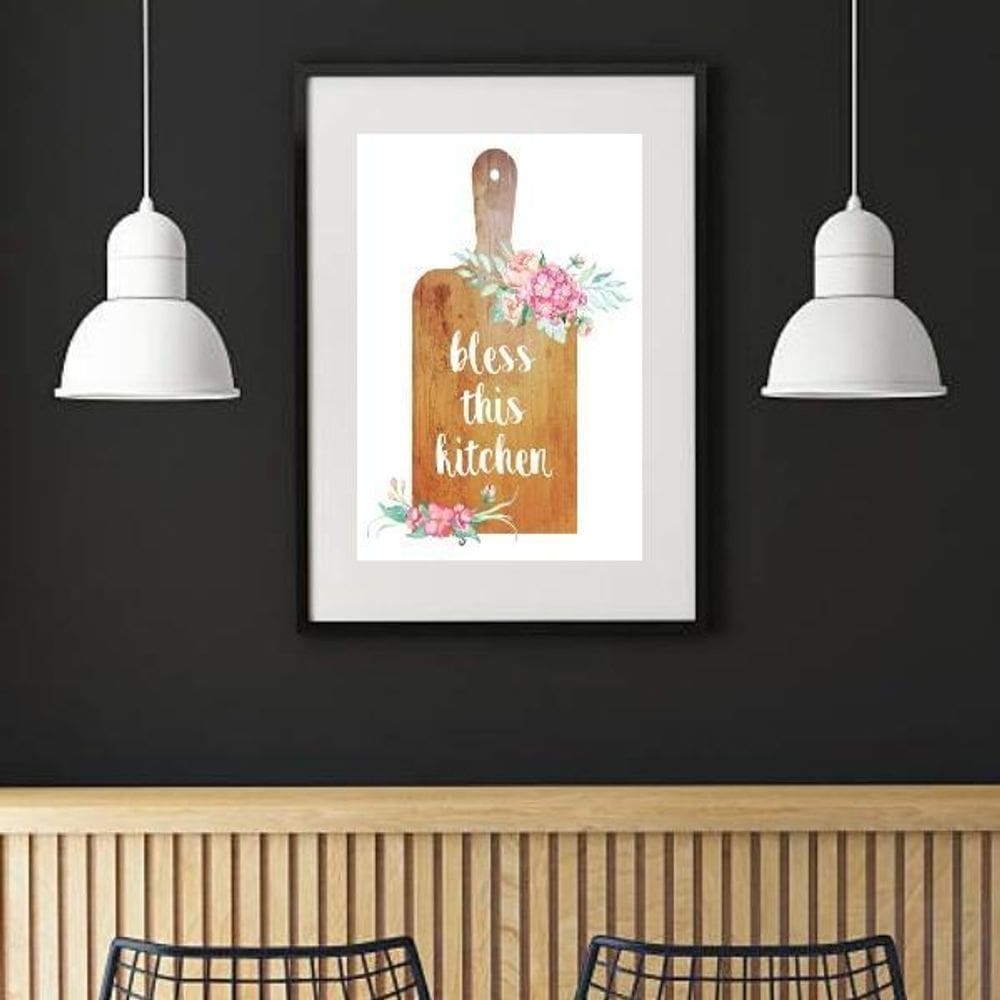 Quadro Cozinha Abençoada - 60X48Cm