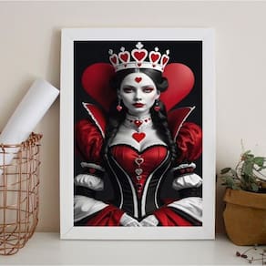 Quadro Decorativo Arquétipo Rainha Copas 45X34Cm