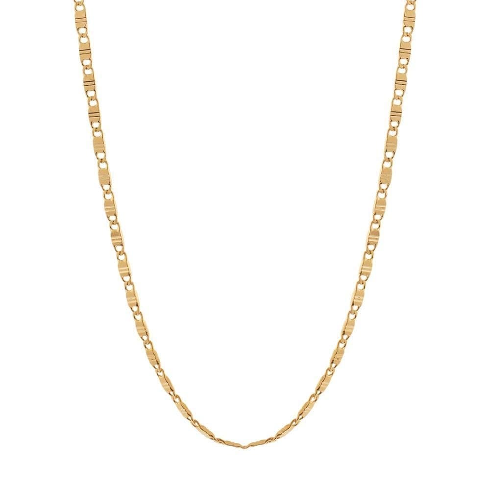 Cordão rommanel folheado ouro 18k piastrine 60cm