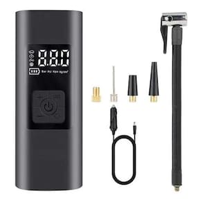 Calibrador compressor bomba ar portátil pneu digital sem fio