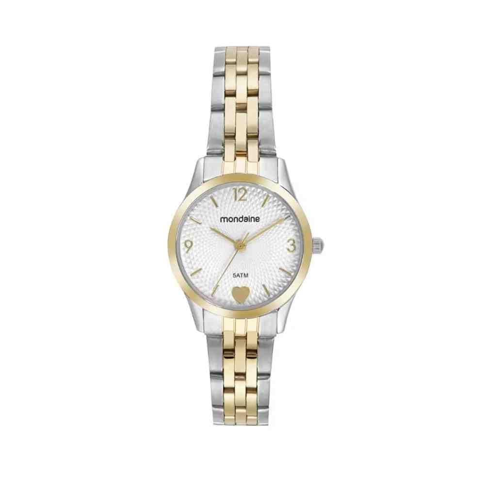 Kit Relógio Mondaine Bicolor Feminino 32795Lpmkbe3K1