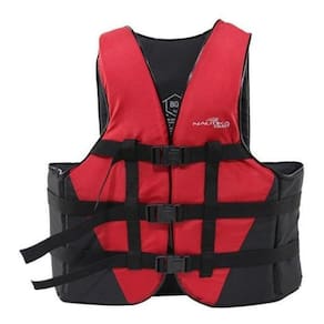 Colete Salva-Vidas - Vermelho E Preto - 120Kg