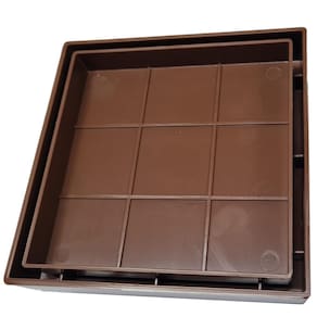 Ralo 10X10 Oculto Seca Piso/ Porcelanato Marrom Escuro