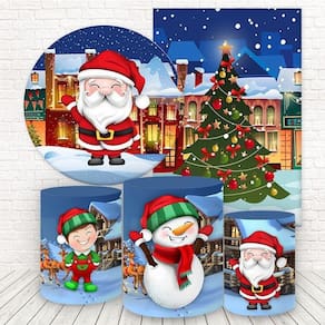 Kit 2 Painéis E Capas 3D Sublimado Natal Fkpc-165