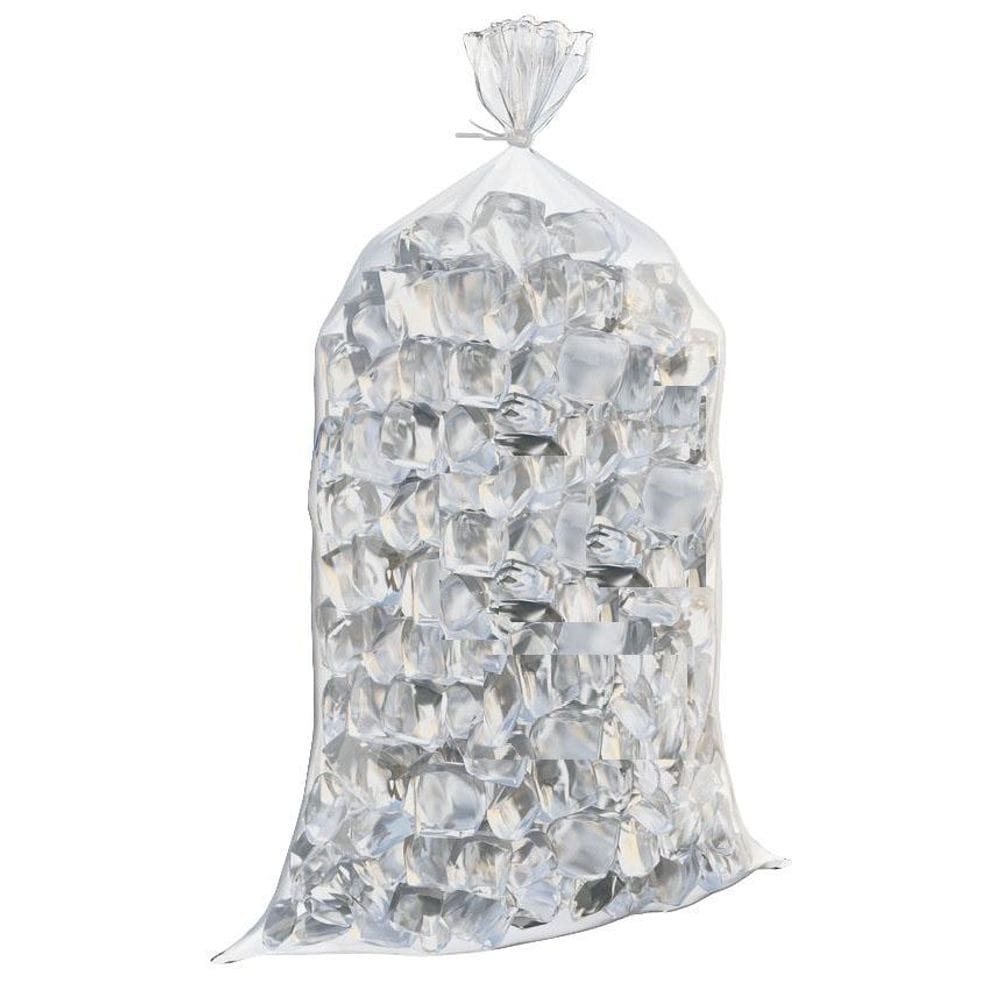 Saco solto liso transparente para gelo 50x70 0,12 5kg c/115