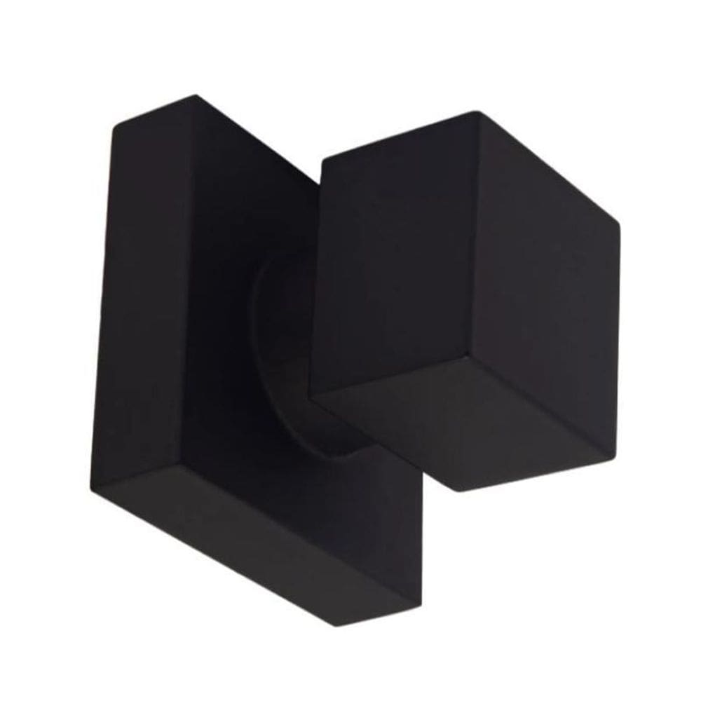 Kit 10 acabamentos fosco preto registro quadrado padrão deca