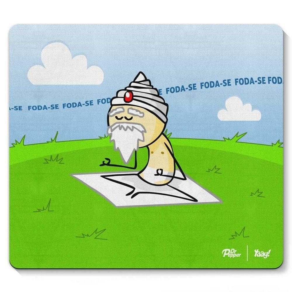 Mouse Pad Drpepper - O Sábio Sábio Meditando