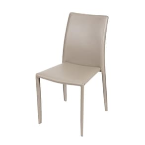 Cadeira Glam Aço Tecido Sintetico Pu Fendi Base Metal