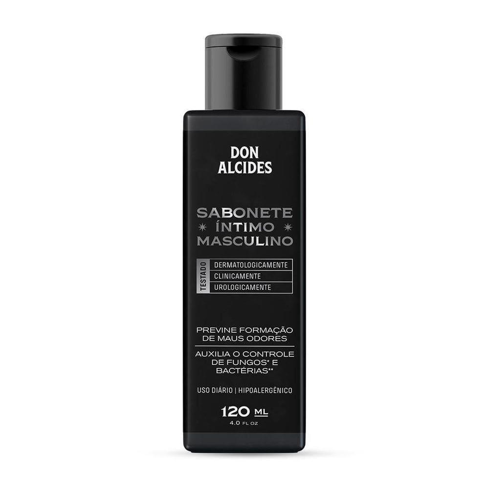 Sabonete íntimo masculino sem perfume 120ml don alcides