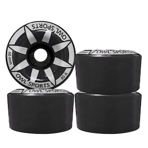 Jogo 4 Rodas Para Patins Quad Owl Sports 60 Mm 80A Preto