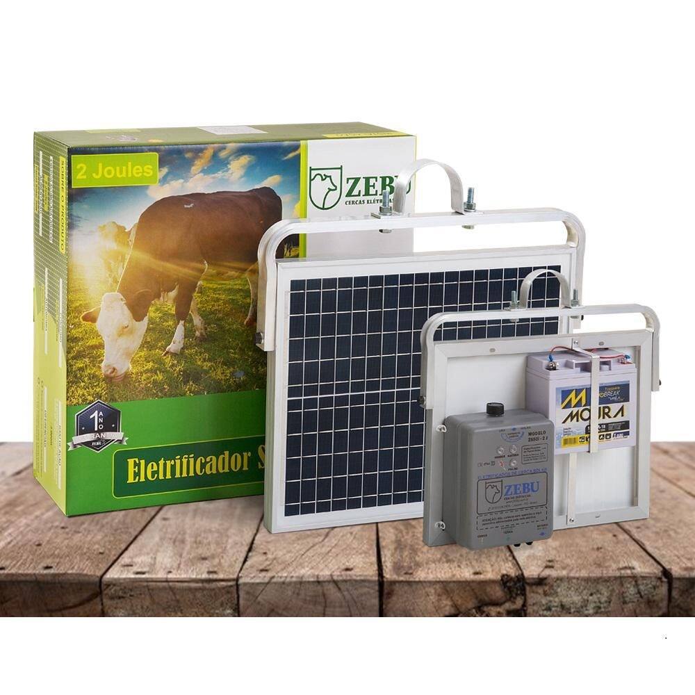 Eletrificador Cerca Solar 12V 1,40J Liberados 3000M Zs50Ibi