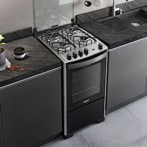 Fogão 4 Bocas com Mesa Inox Dako Magister
