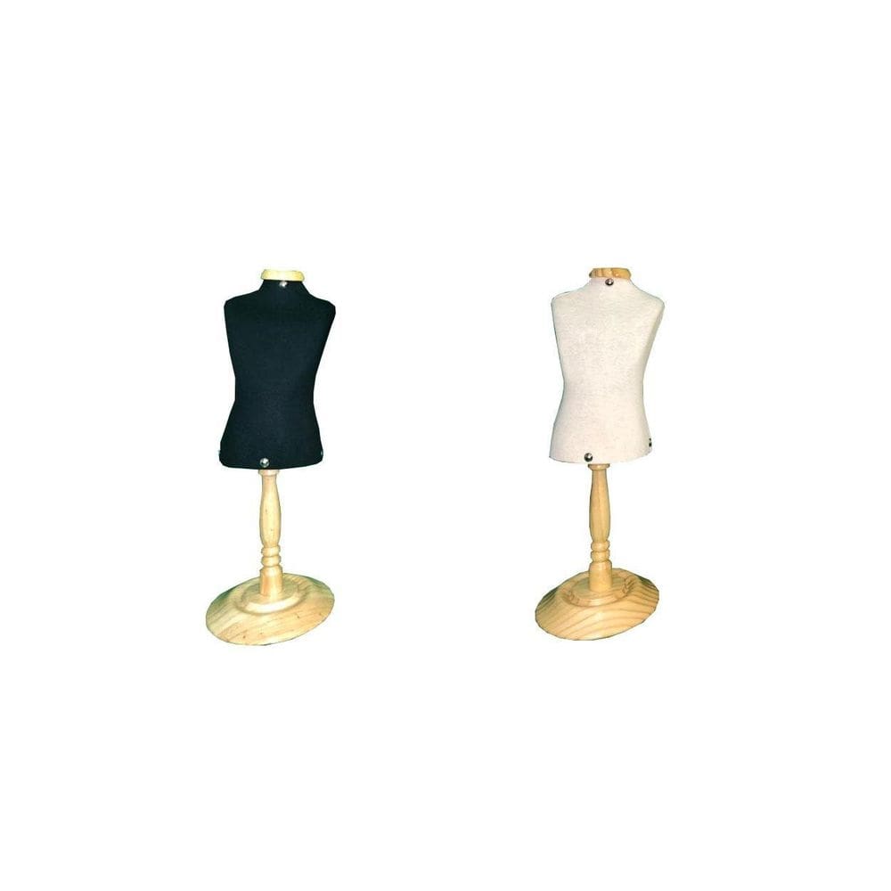 1 Mini Busto Expositor De Roupa Pet P Cru Com Pedestal