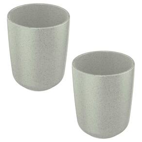 2x Porta Escova de Dente Banheiro de Ceramica OU Osaka Cinza