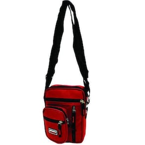 Bolsa Transversal Pasta Masculina 002An Vermelho