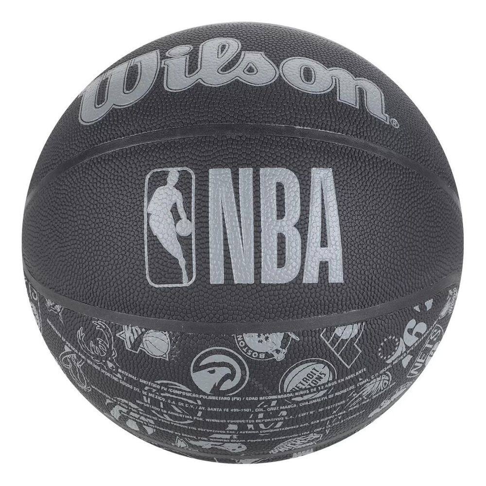 Bola De Basquete Preta Wilson Nba All Team Black Tamanho 7