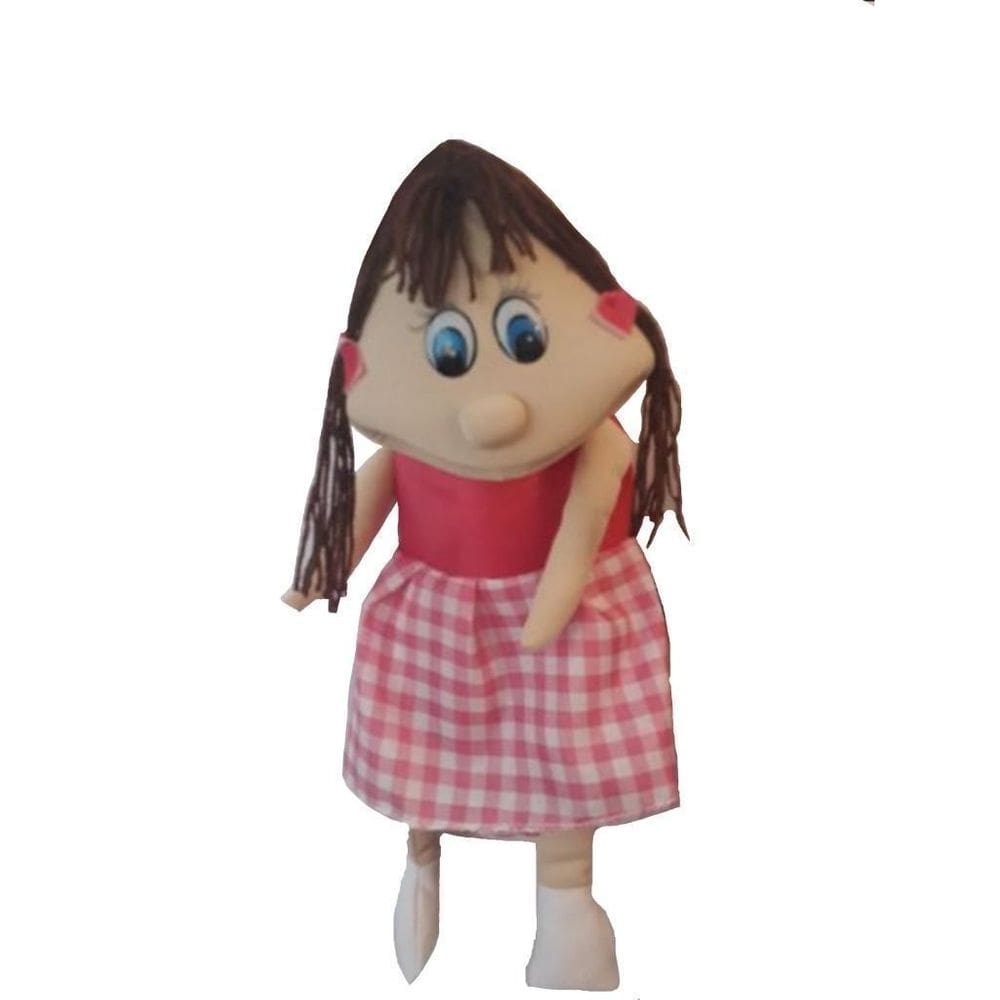 Fantoche grande de mão menina de espuma