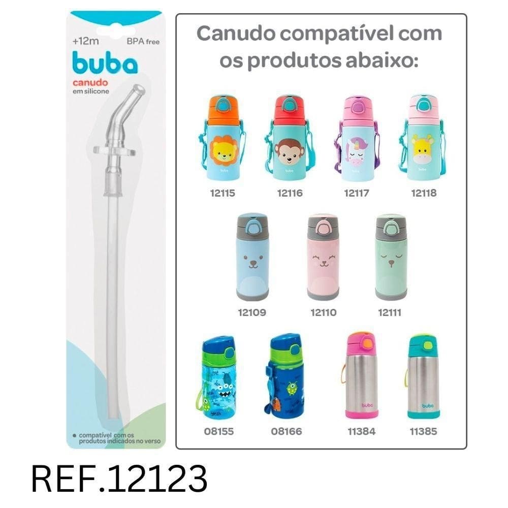 Refil Canudo Em Silicone Bebe Conserta Repara Garrafas Copos