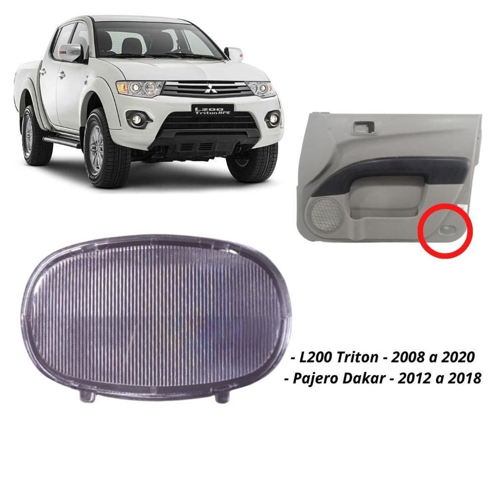 Lente luz cortesia porta l200 triton pajero