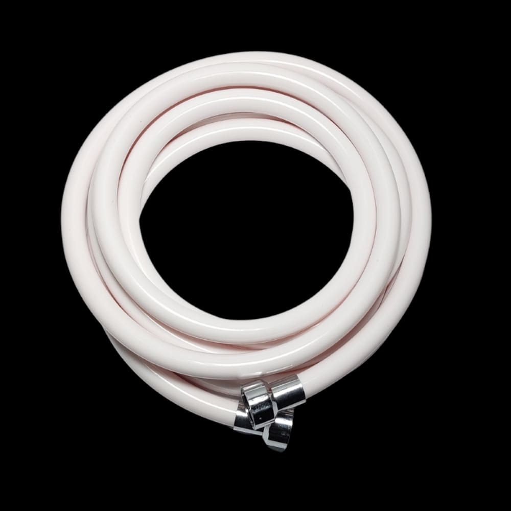 Mangueira Plástica Pvc Cardal Branca Com Luvas Cromadas 2,5m - AC061