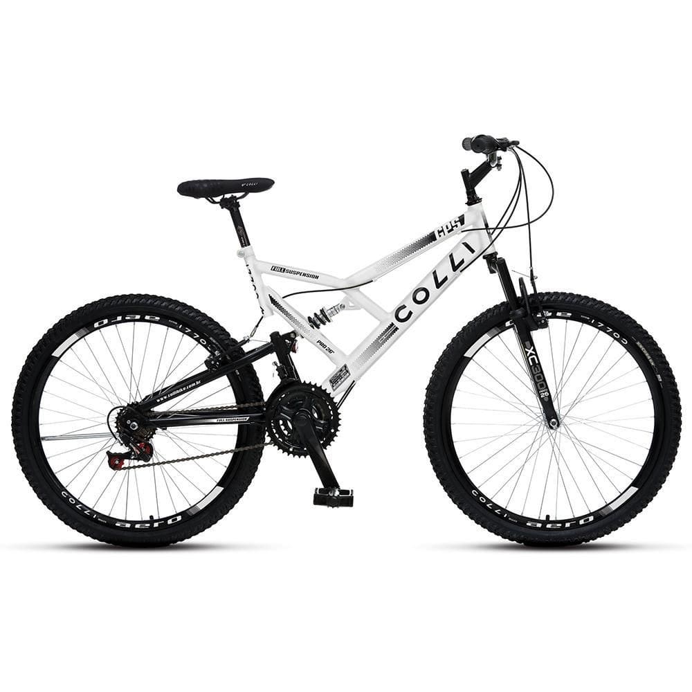 Bicicleta GPS Aro 26 Aero 21 Marchas Freios V-Brake em Aço Carbono - Colli Bike