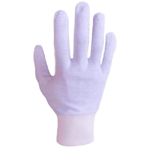 Luva de algodão kit 10 pares antialérgica antiestática m