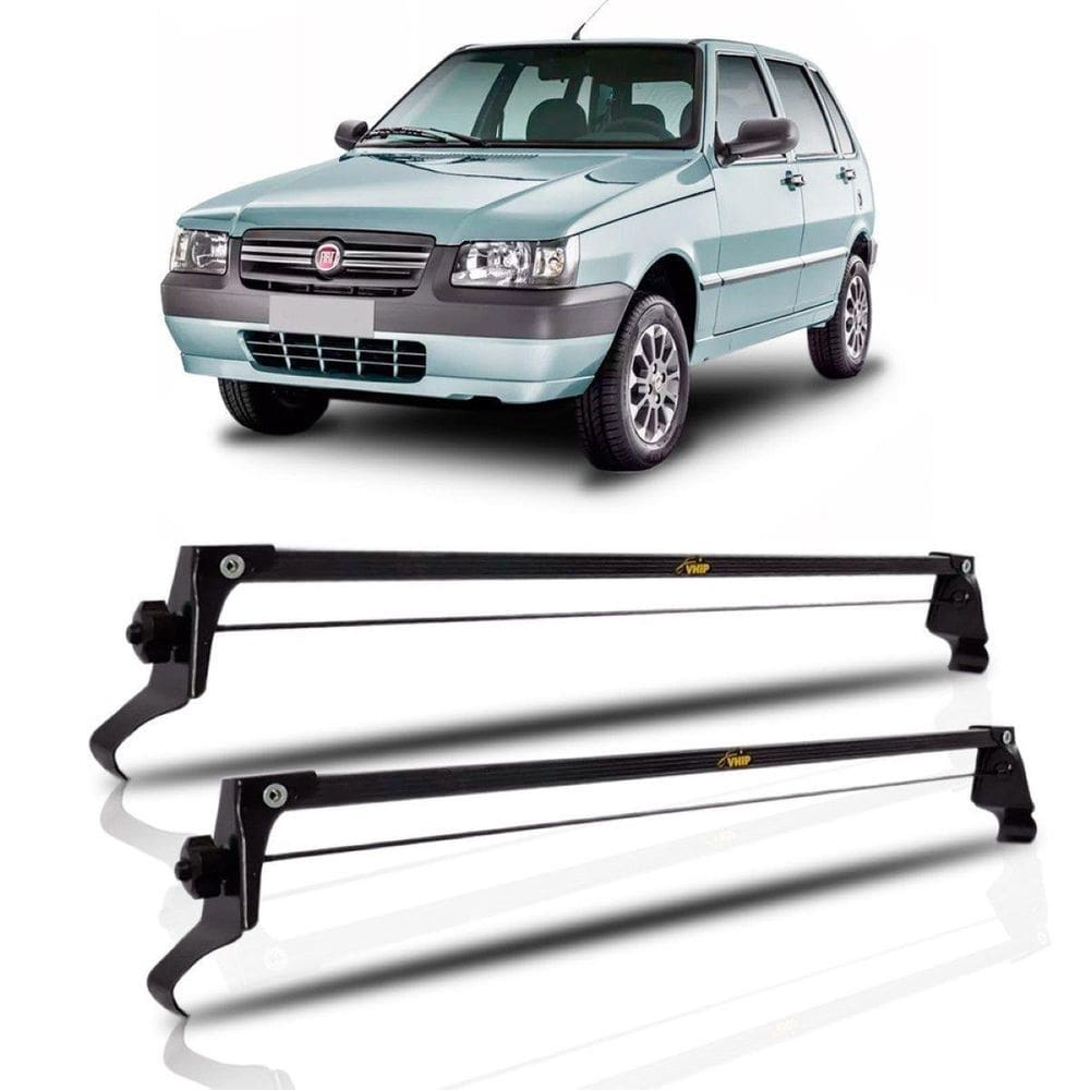 Rack de teto fiat uno mille 4 portas 1984 à 2013 bagageiro