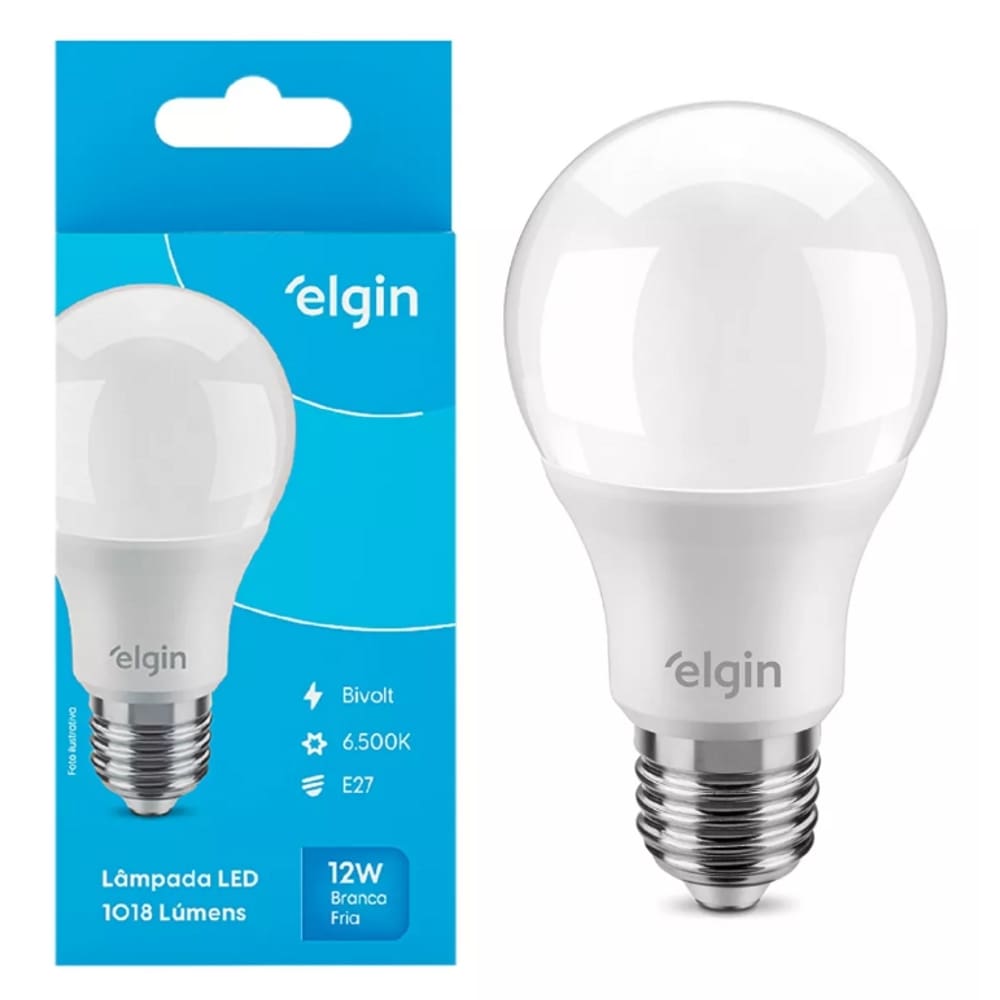 Lâmpada Led Bulbo 12w 6500k Elgin Ledb1265
