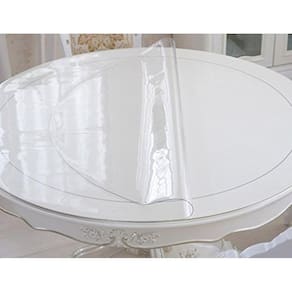Toalha de mesa redonda plastico transparente 90cm diâmetro