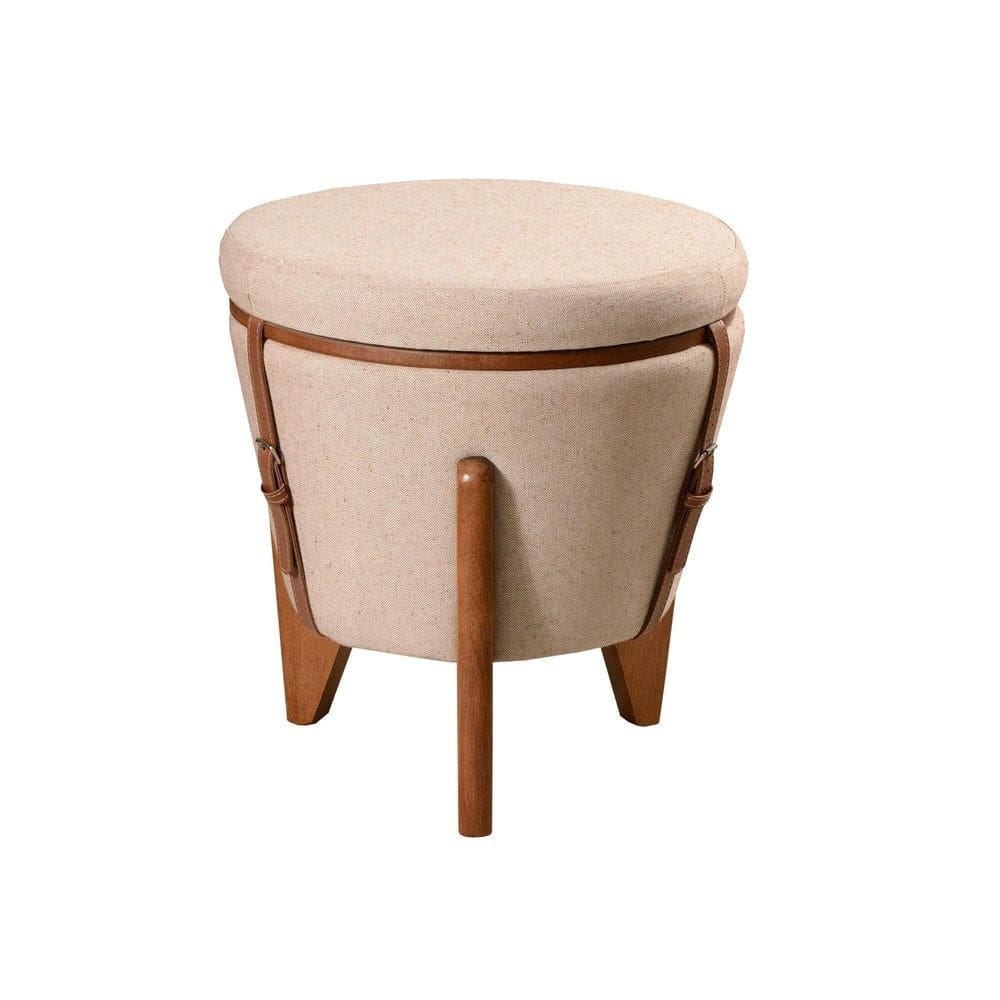 Puff decorativo baú flex tampo para mesa centro zeus