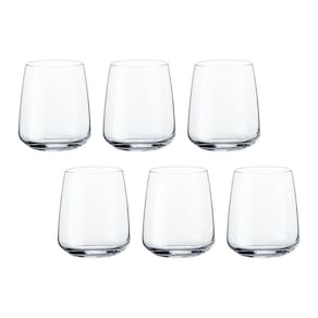 12 copos de vidro para água 360 ml linha nexo bormioli rocco