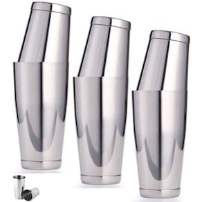 3 coqueteleiras barpro profissional boston inox coquetel pro