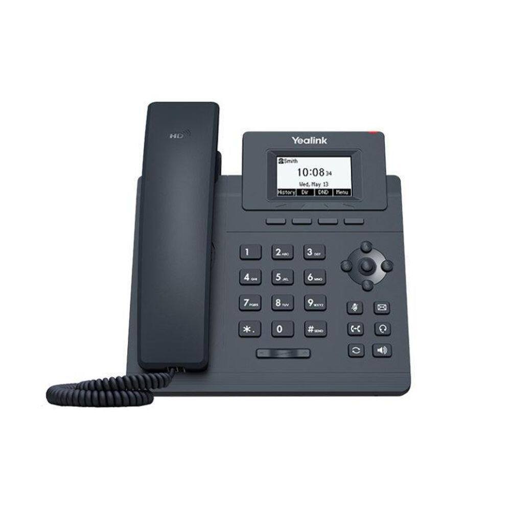 Yealink sip t30p - telefone ip 1 linha voip poe