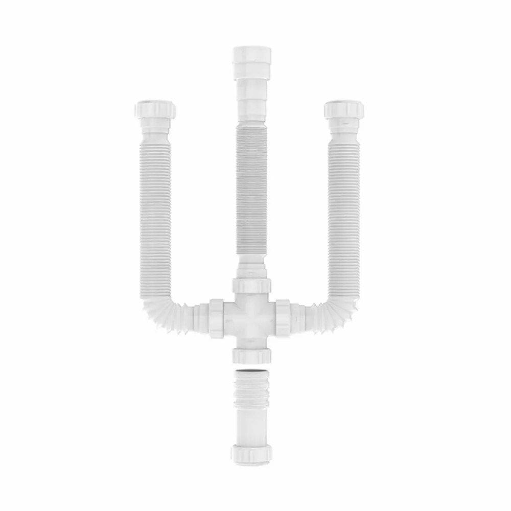 Sifão Triplo Extensivo Branco Cozinha e Lavatório - 030406