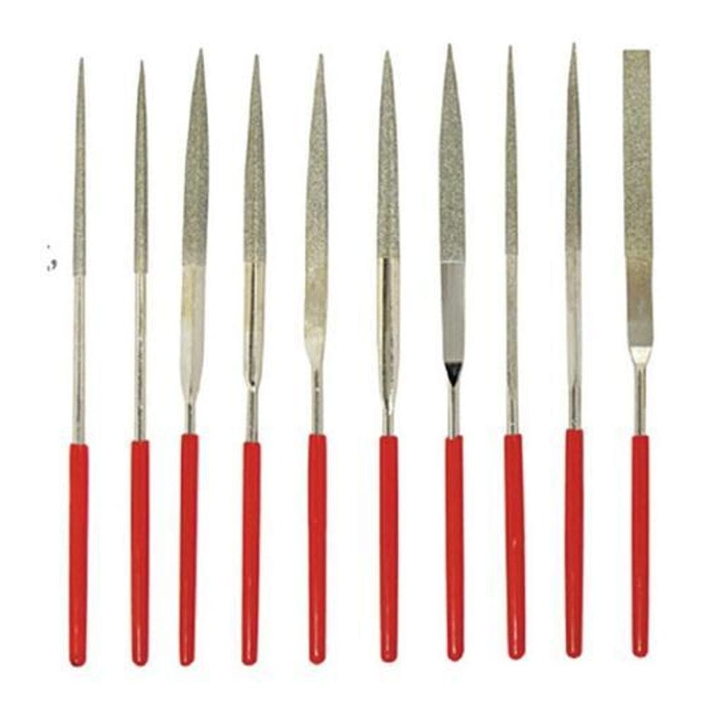 10 pc kit jogo lima agulha diamantada relojoeiro ourives 100