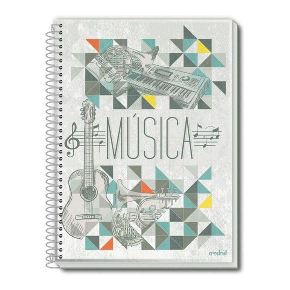 Caderno Espiral De Música Cd 96 Folhas Credeal