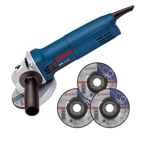 Lixadeira esmerilhadeira bosch 4.1/2 670w 110v kit
