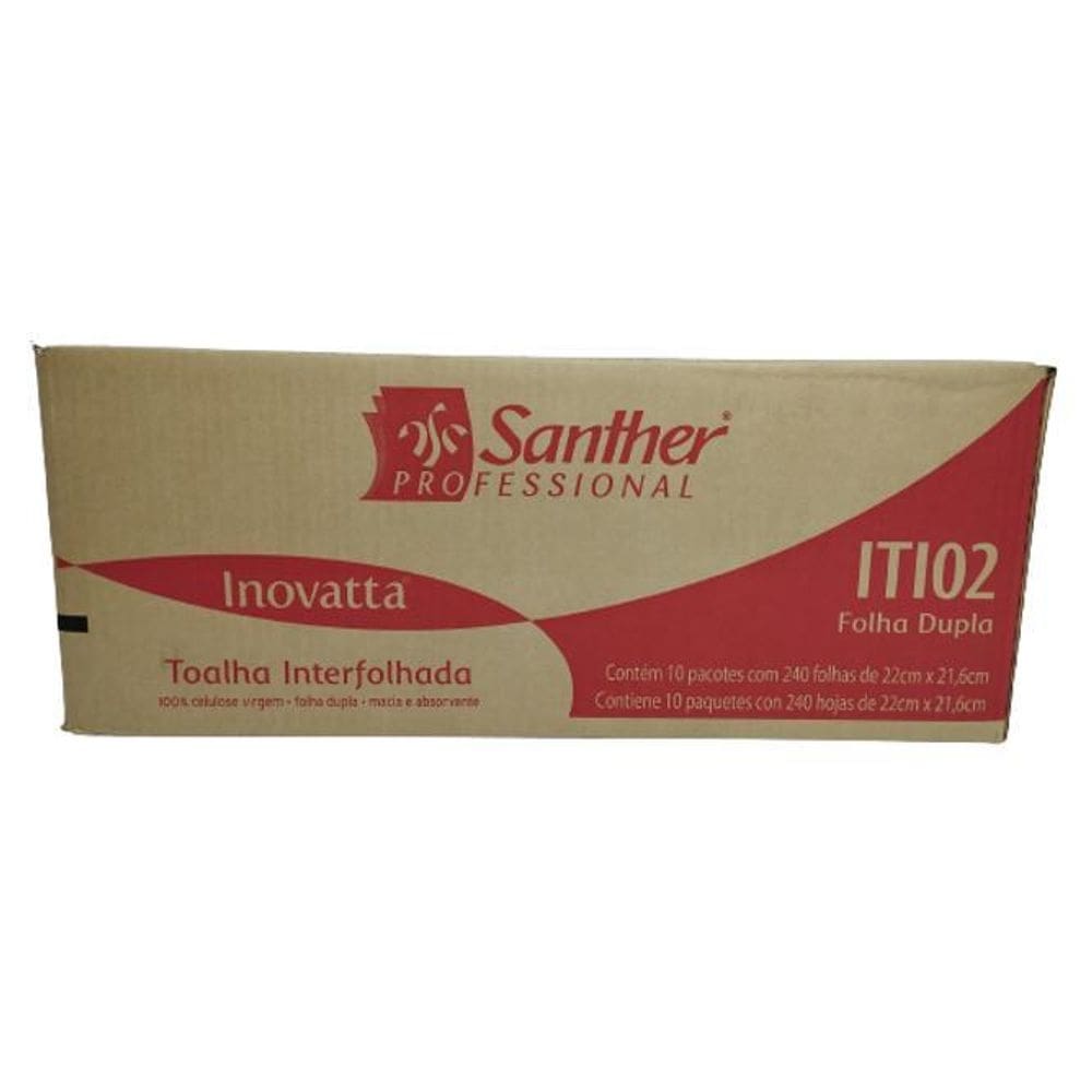 Toalha papel inovatta folha dupla interfolha iti02 cx 2400