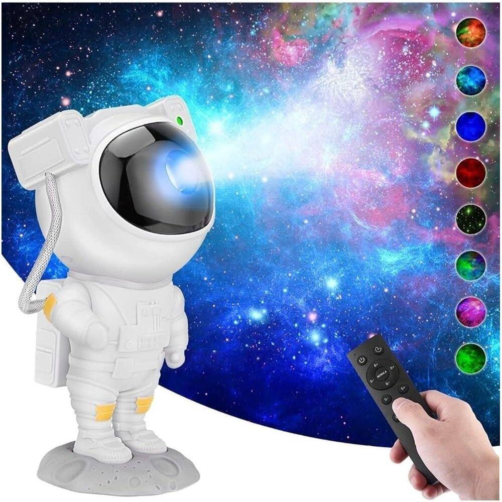 Projetor luz astronauta, projetor estrela e galáxia