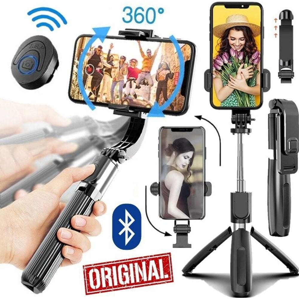 Estabilizador imagem tripé bastão selfie suporte celular