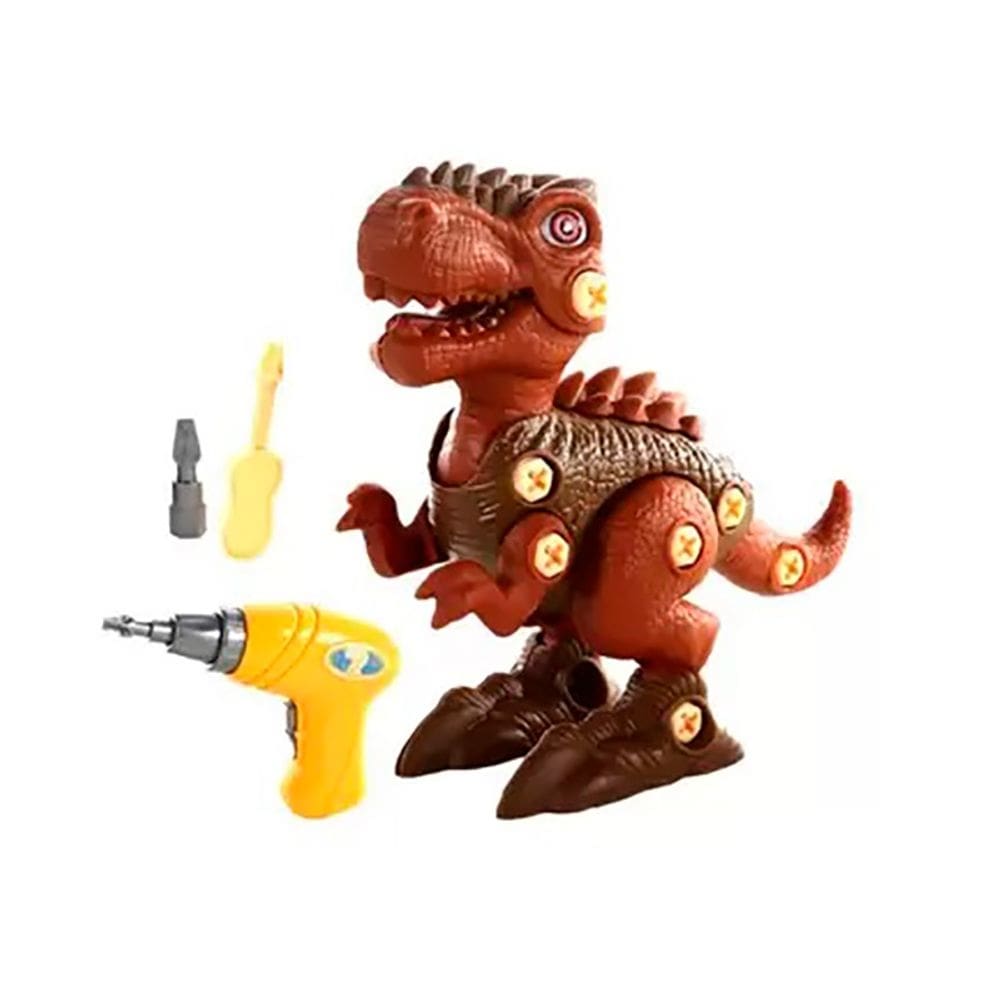 Dinossauro de Brinquedo Monta e Desmonta T-Rex Marrom RS009-1 - Dorémi