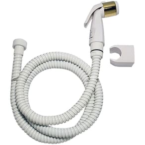 Flexível Branco Deca 1,2 Mts Com Ducha E Suporte Det. Dourado - 4606305K120