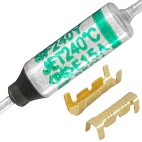 Fusível térmico 240c 15a 250v 240 graus 6 pçs + 12 terminais