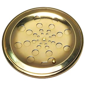 Grelha Redonda Dourado com Caixilho 15x15 - 3600193D