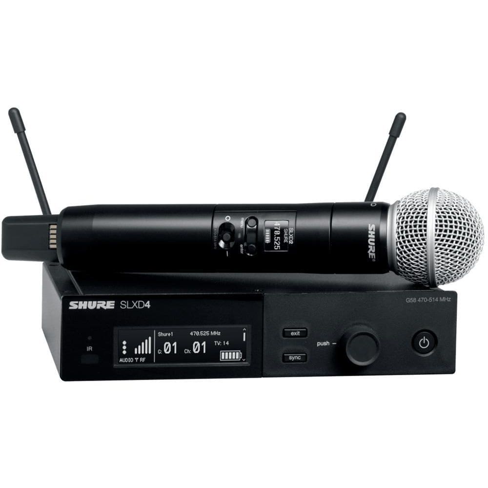 Microfone sem fio shure digital slxd24/sm58-l55