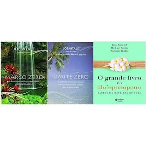 Kit 3 Livros: Livro Ho`Oponopono + Limite Zero + Marco Zero