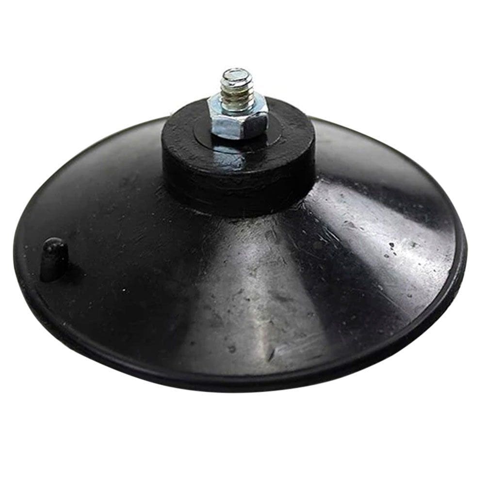 40 Ventosa de 90mm (9 cm) Em PVC Preto Com Parafuso e Porca